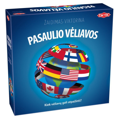 Tactic Žaidimas &bdquo;Pasaulio vėliavos&ldquo;, lietuvių k.