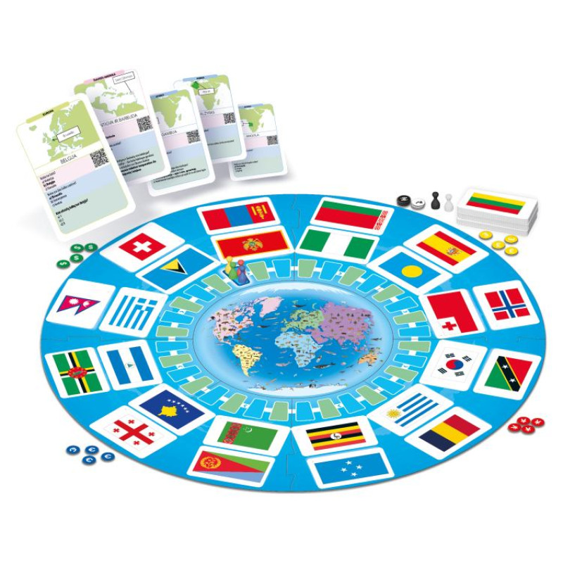 Tactic Žaidimas &bdquo;Pasaulio vėliavos&ldquo;, lietuvių k.