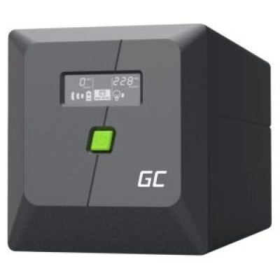 Green Cell Nepārtrauktas baro&scaron;anas bloks Green Cell PowerProof LCD UPS 750VA 480W USB 2x Schuko + 2x IEC