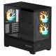 Gigabyte Case|GIGABYTE|C201 PANORAMIC|MidiTower|Case product features Rackmountable/Removeable HDD basket/Transparent panel|Not included|MicroATX|MiniITX|Colour Black|GB-C201P