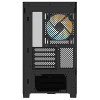 Gigabyte Case|GIGABYTE|C201 PANORAMIC|MidiTower|Case product features Rackmountable/Removeable HDD basket/Transparent panel|Not included|MicroATX|MiniITX|Colour Black|GB-C201P