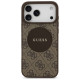 Guess 4G Circle Classic Logo MagSafe case for iPhone 17 Pro Max - brown