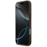 Guess 4G Circle Classic Logo MagSafe case for iPhone 17 Pro Max - brown