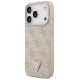 Guess Leather 4G Triangle Strass MagSafe Case for iPhone 17 Pro - Pink