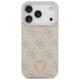 Guess Leather 4G Triangle Strass MagSafe Case for iPhone 17 Pro - Pink