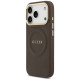 Guess Peony Hot Stamp MagSafe Case for iPhone 17 Pro - Brown