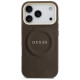 Guess Peony Hot Stamp MagSafe Case for iPhone 17 Pro - Brown