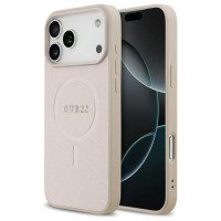 Guess Saffiano Classic Logo MagSafe Case for iPhone 17 Pro Max - Pink