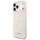 Guess Silicone Script Metal Logo MagSafe Case for iPhone 17 Pro Max - Pink