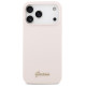 Guess Silicone Script Metal Logo MagSafe Case for iPhone 17 Pro Max - Pink