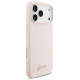 Guess Silicone Script Metal Logo MagSafe Case for iPhone 17 Pro Max - Pink