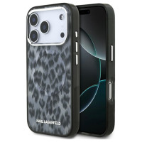 Karl Lagerfeld IML Leopard Pattern MagSafe Case for iPhone 17 Pro - Black