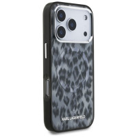 Karl Lagerfeld IML Leopard Pattern MagSafe Case for iPhone 17 Pro - Black