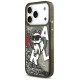 Karl Lagerfeld Liquid Glitter Choupette Logo MagSafe Case for iPhone 17 Pro - Black