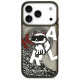 Karl Lagerfeld Liquid Glitter Choupette Logo MagSafe Case for iPhone 17 Pro - Black