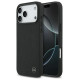 Mercedes Leather Large Laurel Leave MagSafe Case for iPhone 17 Pro Max - Black