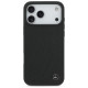 Mercedes Leather Large Laurel Leave MagSafe Case for iPhone 17 Pro Max - Black