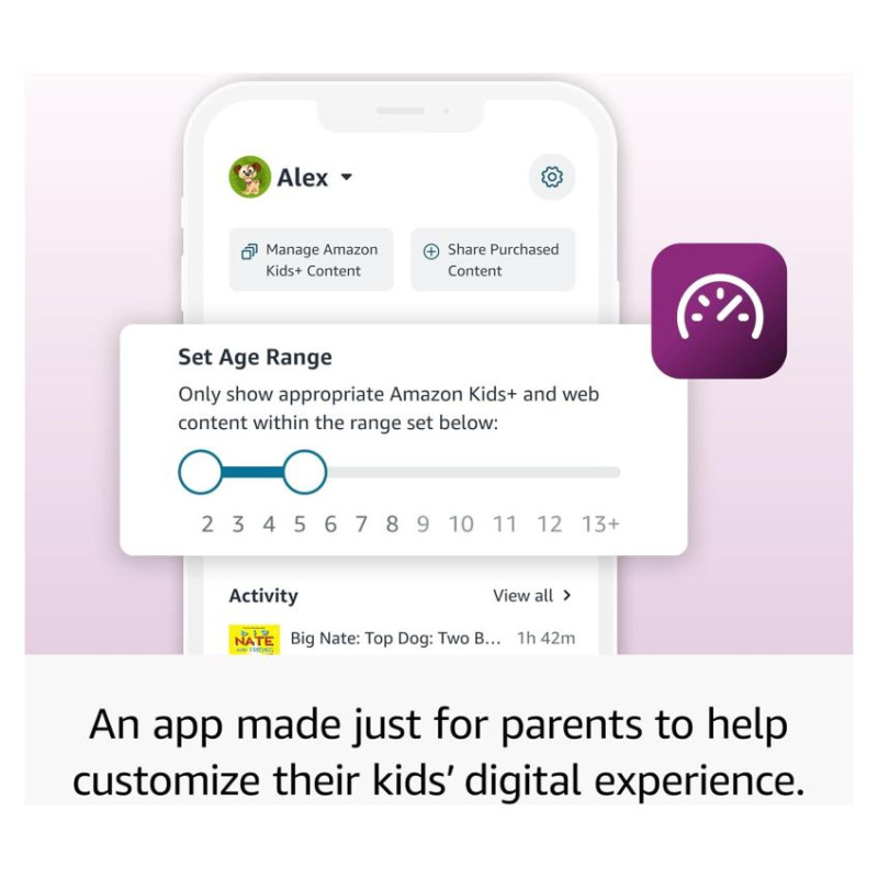 Amazon Fire HD8 Kids Tablet (2024) 3GB/32GB Grape