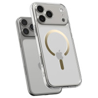 Spigen Ultra Hybrid MagSafe Case for iPhone 17 Pro - Transparent Gold