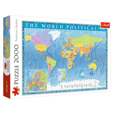 Trefl Puzle Pasaules karte, 2000 gab.