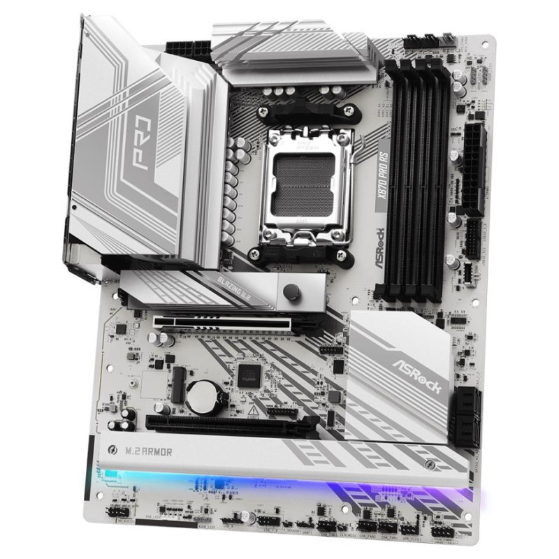 Asrock Mainboard|ASROCK|AMD X870|SAM5|ATX|Memory DDR5|Memory slots 4|1xPCI-Express 4.0 16x|1xPCI-Express 5.0 16x|4xM.2|1xHDMI|6xUSB 2.0|4xUSB 3.2|2xUSB-C|1xOptical S/PDIF|1xRJ45|2xAudio port|X870PRORS