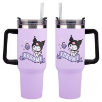 Paladone Kuromi 900ml Insulated Cup and Straw
