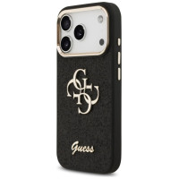 Guess Fixed Glitter Big 4G Metal Frame case for iPhone 17 Pro - black