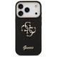 Guess Fixed Glitter Big 4G Metal Frame case for iPhone 17 Pro - black