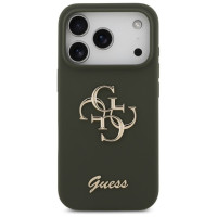 Guess Silicone Big 4G Script Case for iPhone 17 Pro - Green