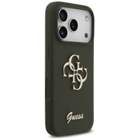Guess Silicone Big 4G Script Case for iPhone 17 Pro - Green