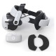 Bobovr M3 Pro strain relief strap for Meta Quest 3 VR goggles + BoboVR B2 battery - white and black