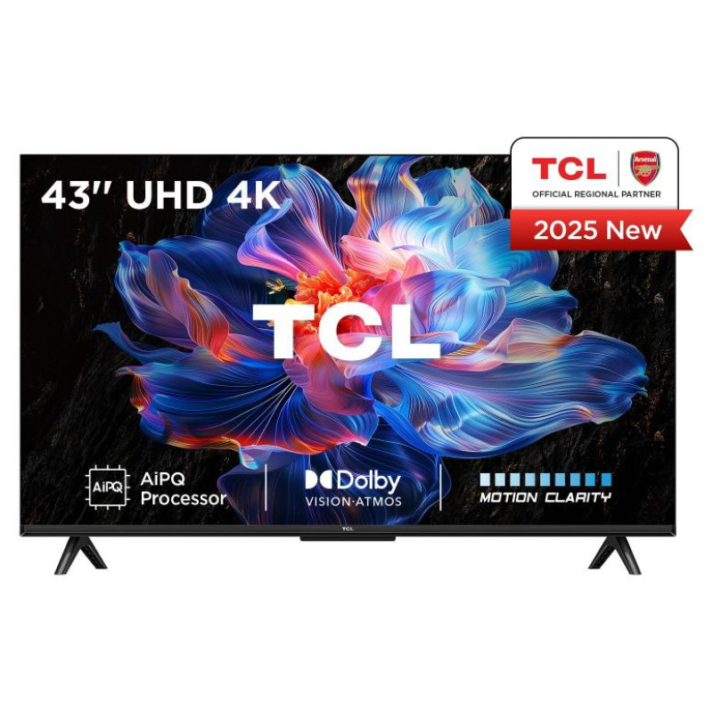 TCL TV Set|TCL|43 "|4K Ultra HD|3840 x 2160 pixels|Flat|16:9|DLED|43V6C