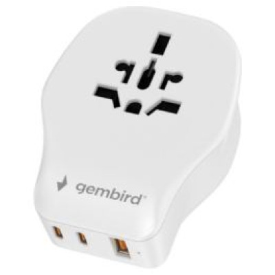 Gembird Adapteris Gembird universal travel adapter 20W White