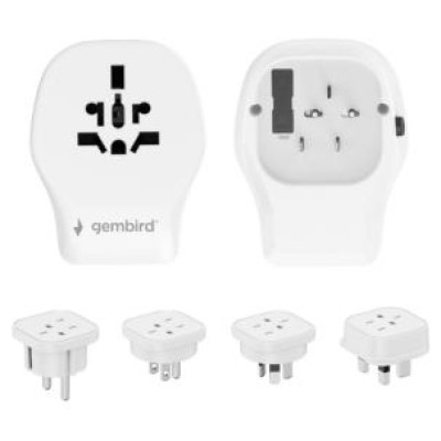 Gembird Adapteris Gembird universal travel adapter 20W White