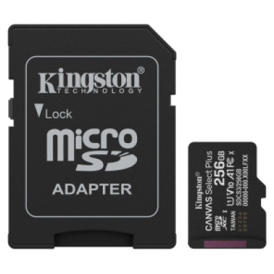 Kingston Atmiņas karte Kingston MicroSDXC 256GB Canvas Select Plus