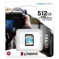Kingston Atmiņas karte Kingston Canvas Go Plus SDXC 512GB