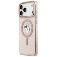 Karl Lagerfeld IML Choupette MagSafe Case for iPhone 17 Pro Max - Pink