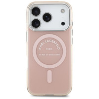 Karl Lagerfeld IML Karl RSG Logo MagSafe Case for iPhone 17 Pro - Pink
