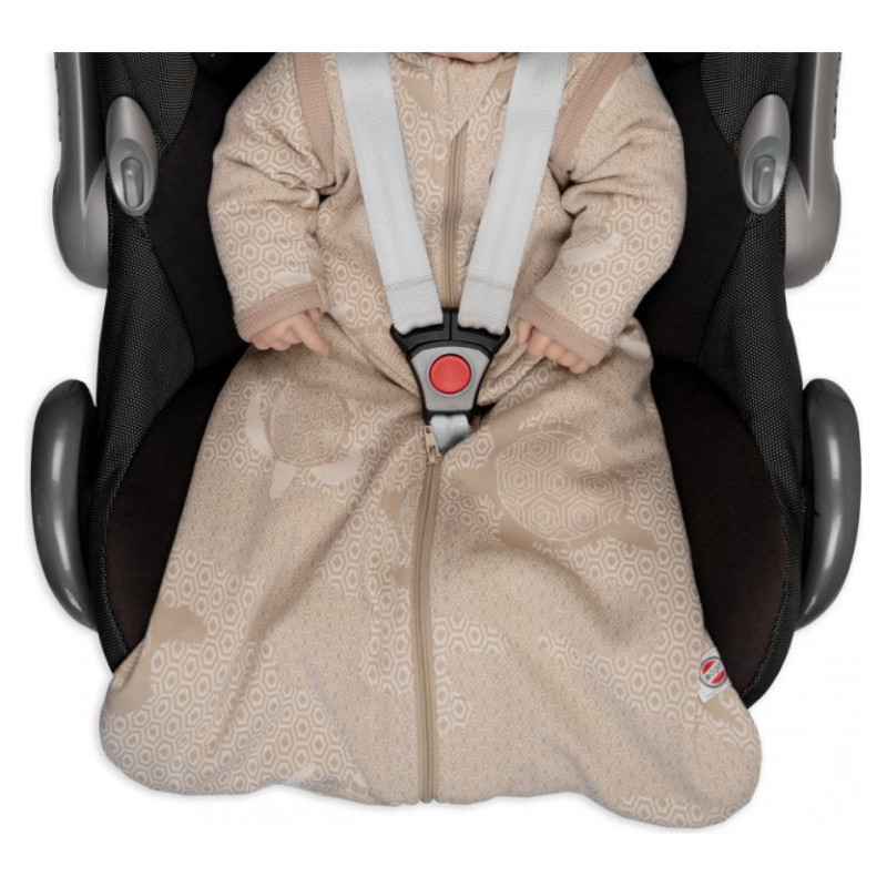 Lodger Hopper Matcha Turtle guļammaiss ar noņemamām piedurknēm, Beige, 68/80 - HPM 630_68/80