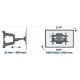Gembird TV SET ACC WALL MOUNT 32-75"/WM-75ST-02 GEMBIRD