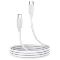 Joyroom Long-Lasting Series A9 USB-C / USB-C PD QC cable 60W 3A 1m - white