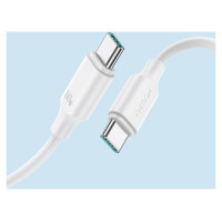 Joyroom Long-Lasting Series A9 USB-C / USB-C PD QC cable 60W 3A 1m - white