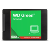 Western Digital SSD|WESTERN DIGITAL|Green|500GB|3D NAND|Read speed 545 MBytes/sec|2,5"|MTBF 2000000 hours|WDS500G5G0A