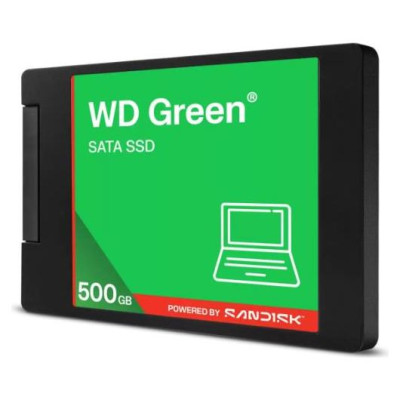 Western Digital SSD|WESTERN DIGITAL|Green|500GB|3D NAND|Read speed 545 MBytes/sec|2,5"|MTBF 2000000 hours|WDS500G5G0A