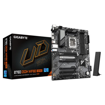 Gigabyte Mainboard|GIGABYTE|Intel B760 Express|LGA1700|ATX|Memory DDR5|Memory slots 4|B760DS3HWF6EGEN51.0