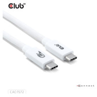 Club3D CABLE USB-C TO USB-C 1.2M/WHITE CAC-1572 CLUB3D