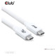 Club3D CABLE USB-C TO USB-C 1.2M/WHITE CAC-1572 CLUB3D