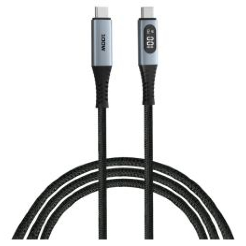 Verbatim Kabelis Verbatim Sync&Charge Cable with Power Display 100W 120cm