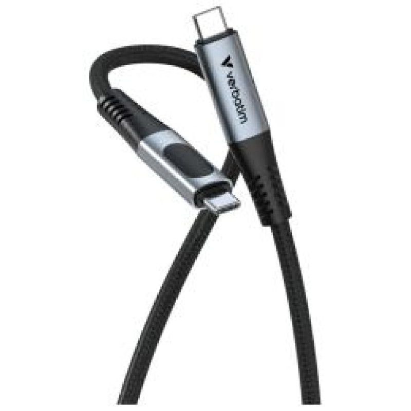 Verbatim Kabelis Verbatim Sync&Charge Cable with Power Display 100W 120cm