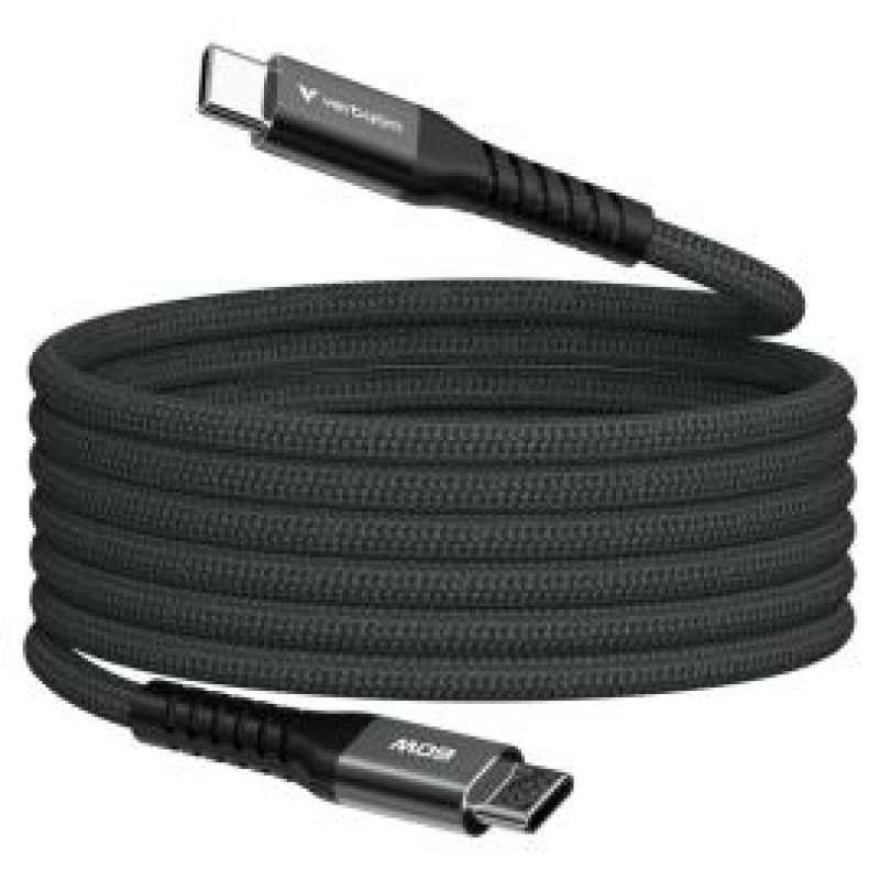 Verbatim Kabelis Verbatim Sync & Charge Magnetic Type-C  60W 120cm Black